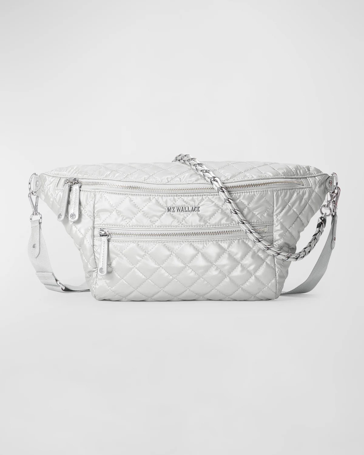 MZ WALLACE Crosby Mini Metallic Quilted Crossbody Bag Neiman Marcus