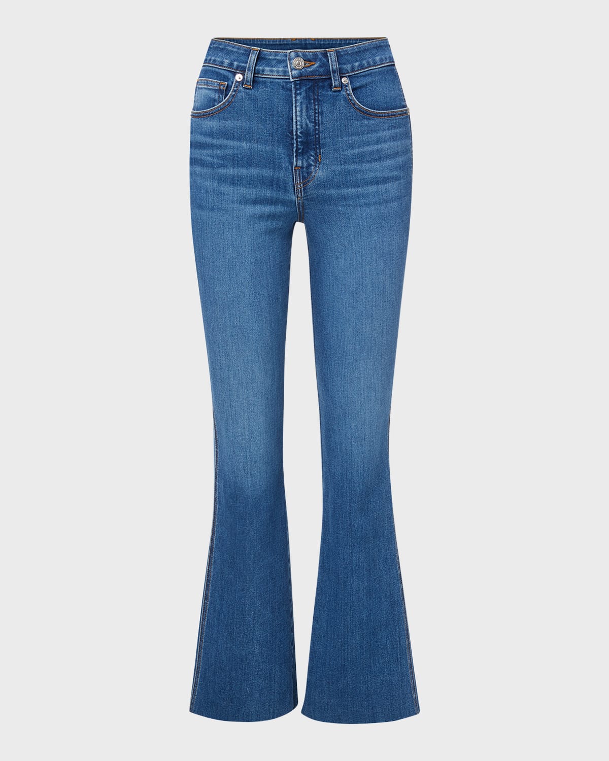 Veronica Beard Jeans Carson High Rise Ankle Flared Jeans Neiman Marcus