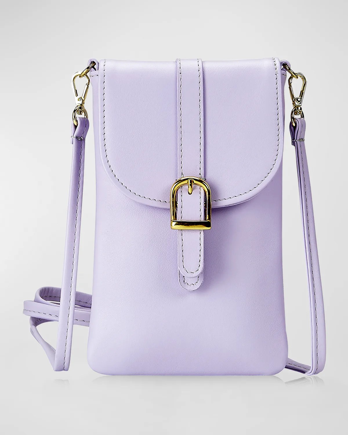 Gigi New York Liv Phone Pebble Leather Crossbody Bag Neiman Marcus