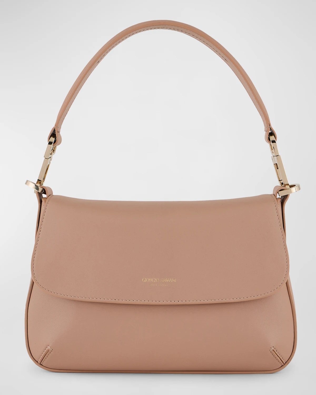 Armani La Prima Medium Soft Leather Shoulder Bag Neiman Marcus