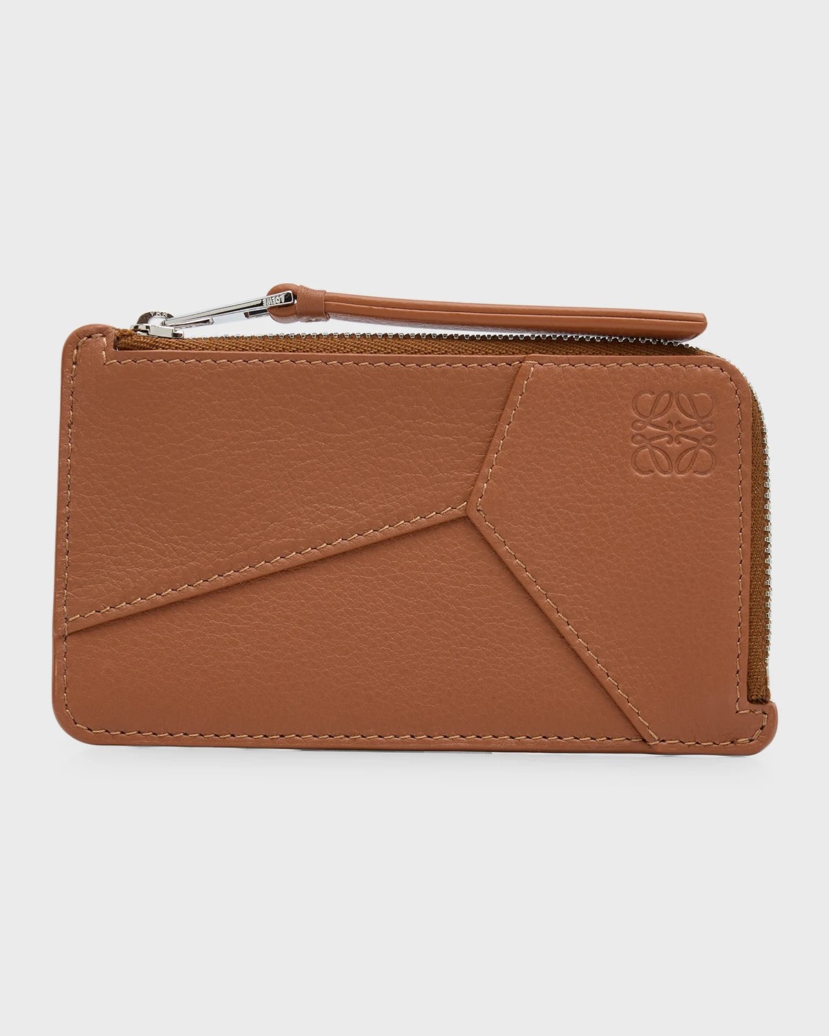 Loewe Puzzle Zip Metallic Leather Card Holder Neiman Marcus