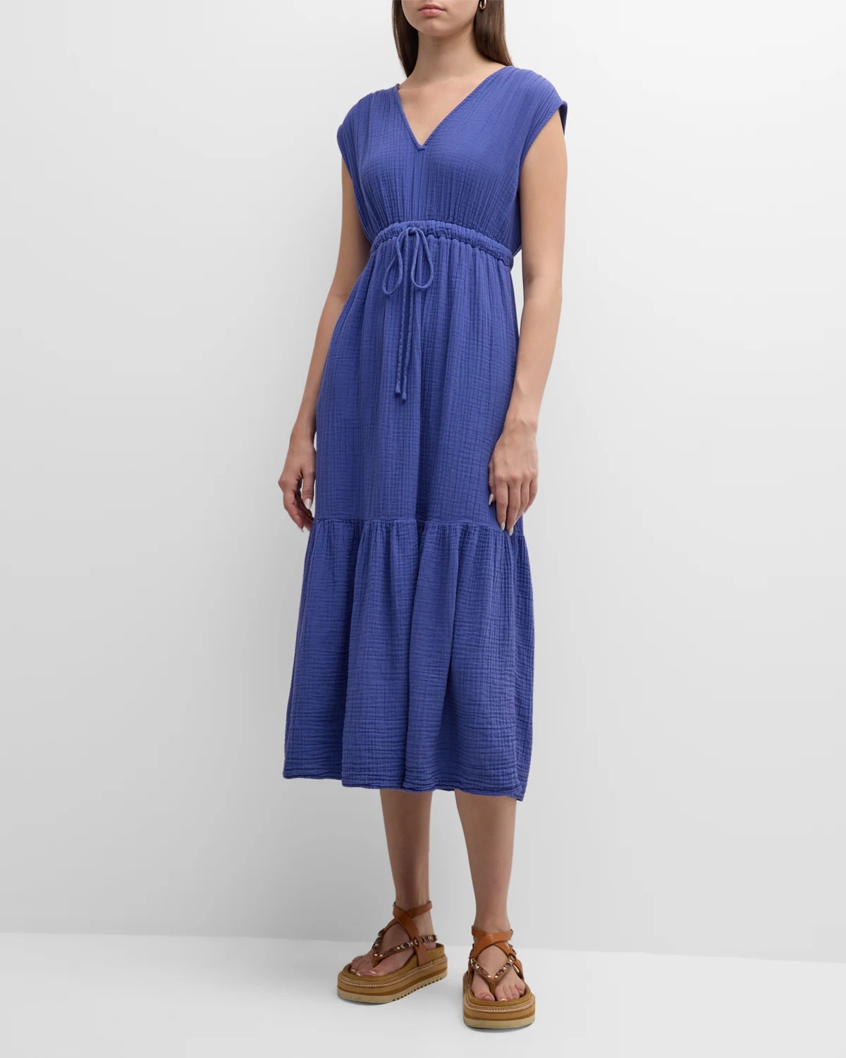 Xirena Tove Sleeveless ALine Cotton Midi Dress Neiman Marcus
