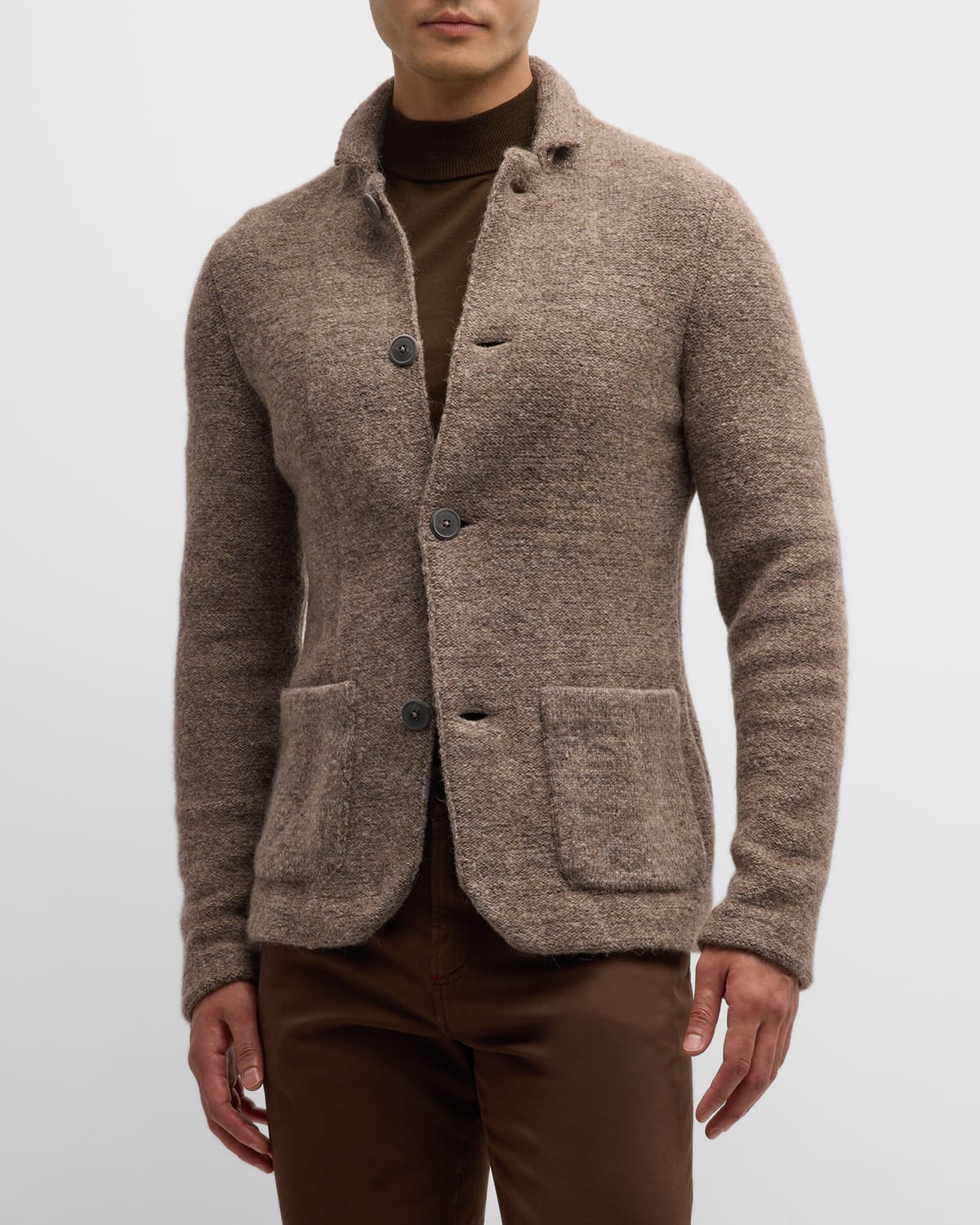 Armani Men's FullZip Cashmere Cardigan Neiman Marcus
