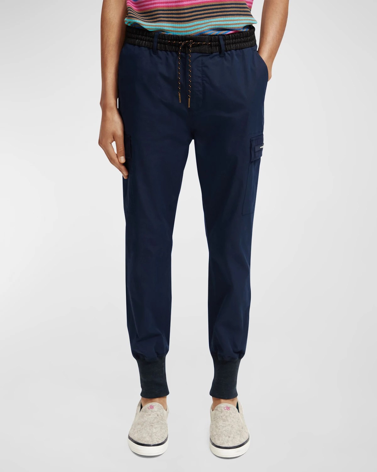 Joe's Jeans Men's Coated Sateen Cargo Pants Neiman Marcus