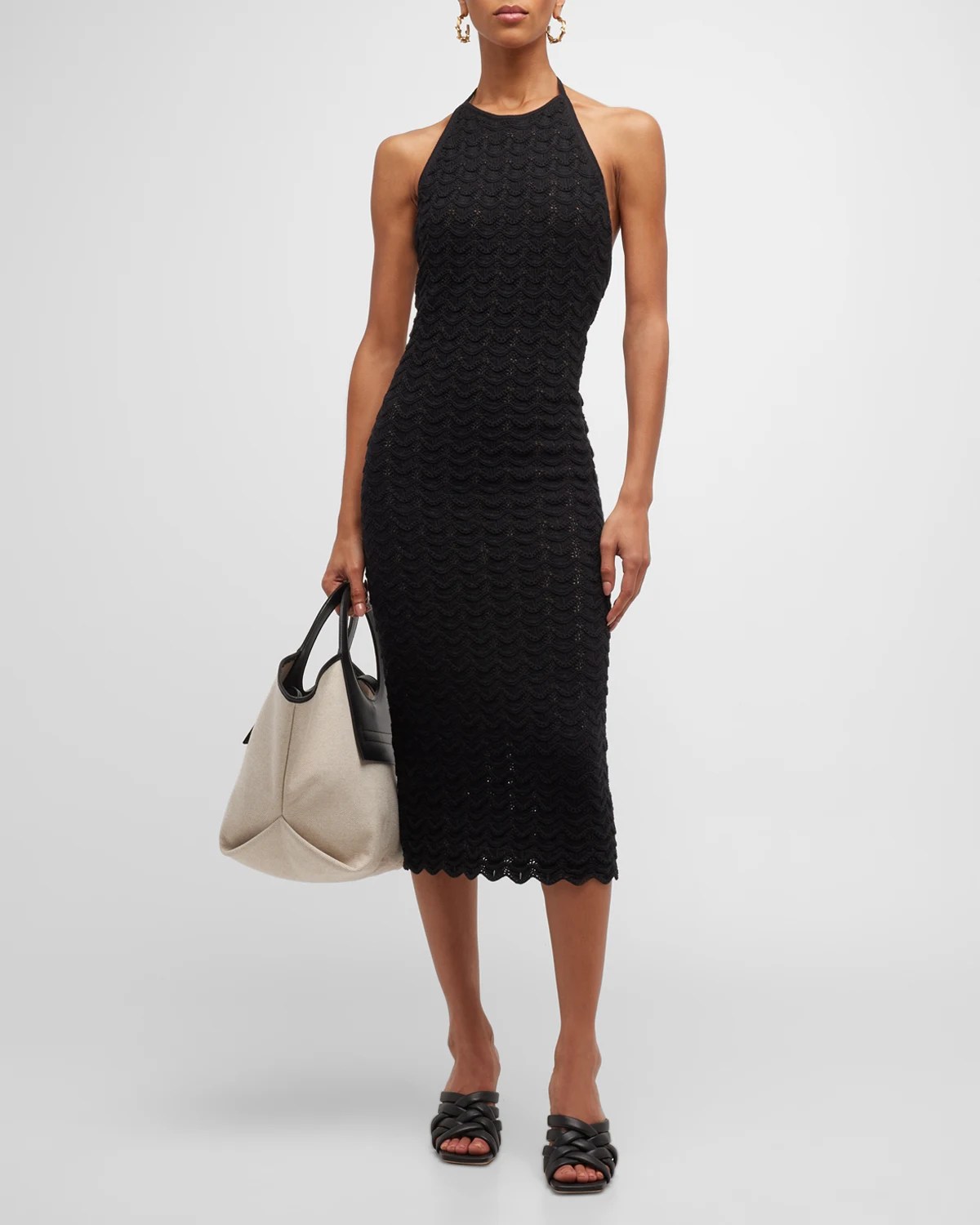 Seafolly Crochet Knit Midi Dress Neiman Marcus