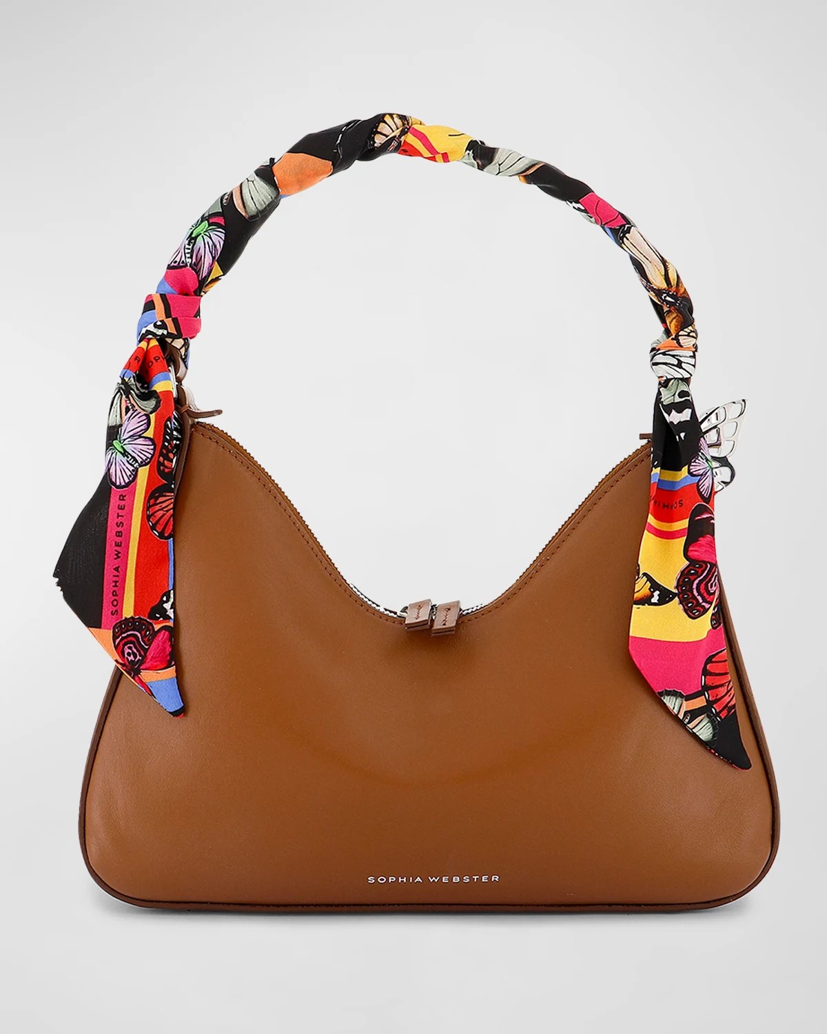 Sophia ster Mariposa Zip Leather Hobo Bag Neiman Marcus