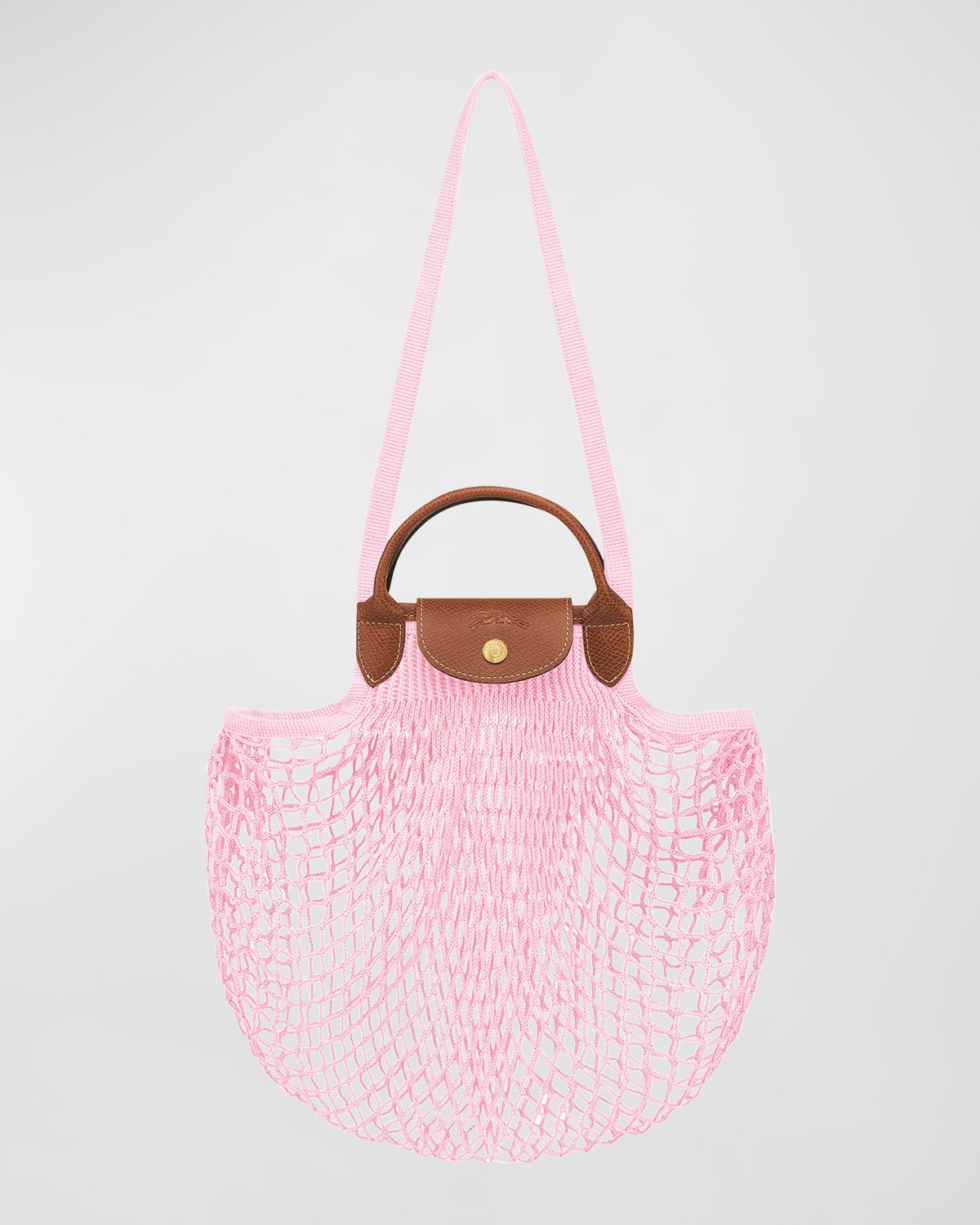 Longchamp Le Pliage Filet Knit Shoulder Bag Neiman Marcus