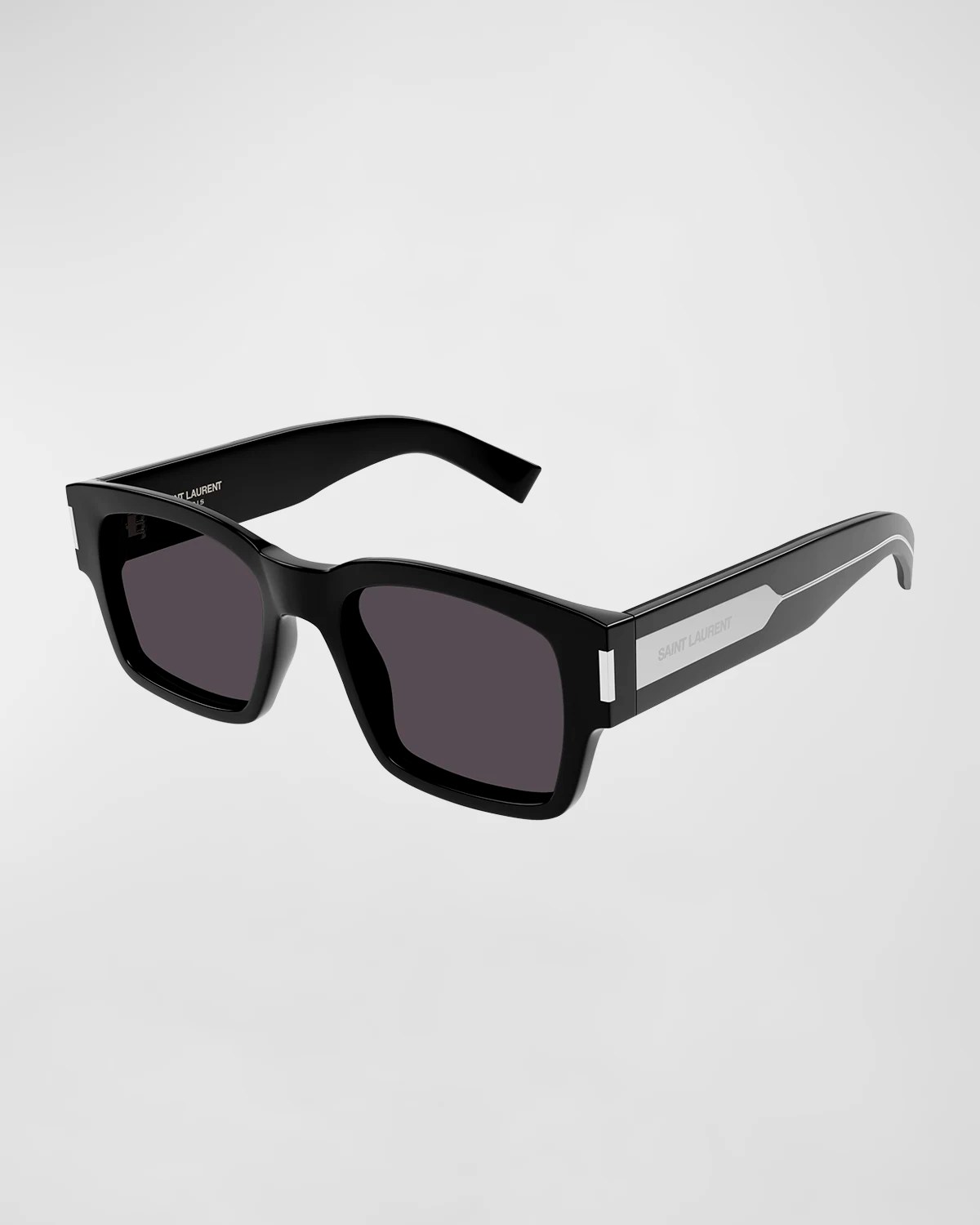 Saint Laurent Men's SL 615 Plastic Rectangle Sunglasses Neiman Marcus