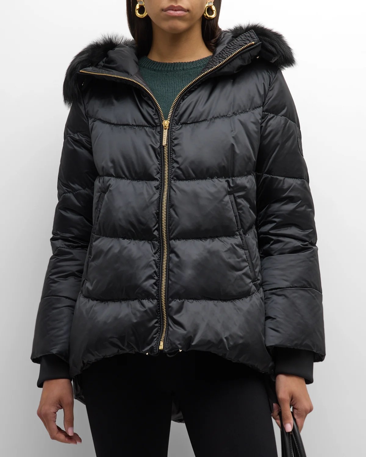 Gorski ApresSki DownFilled Jacket With Detachable Toscana Lamb