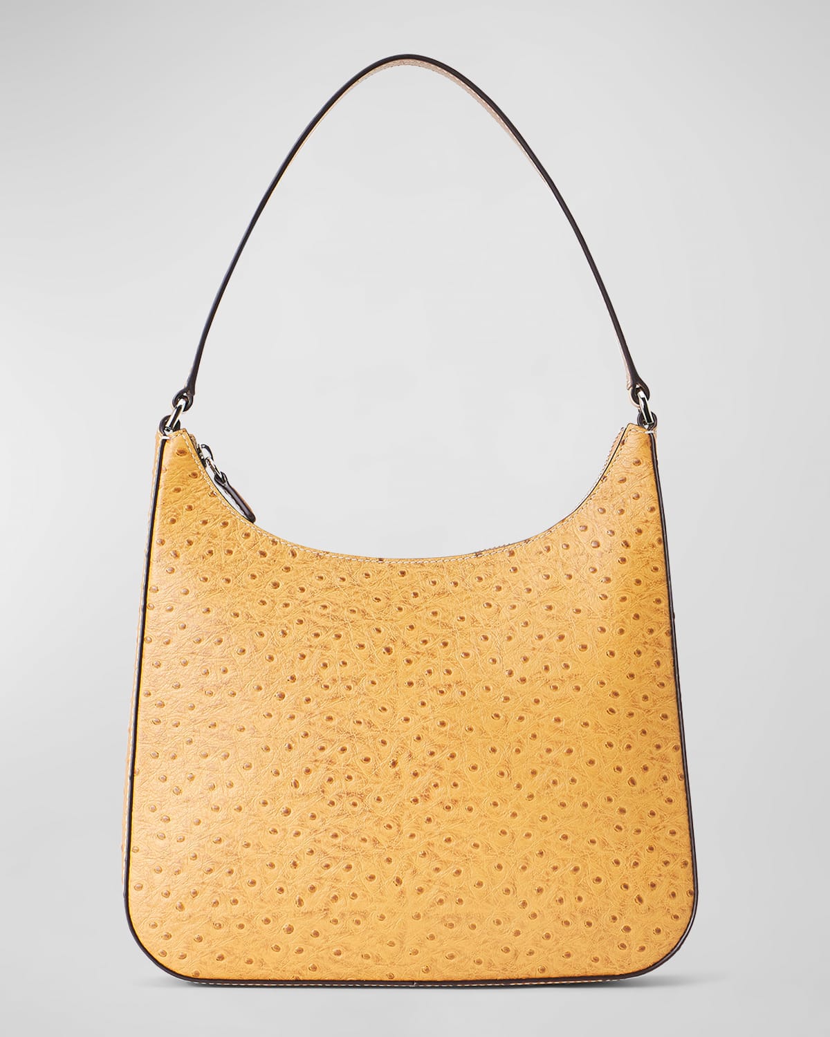 Staud Alec Zip CrocEmbossed Shoulder Bag Neiman Marcus