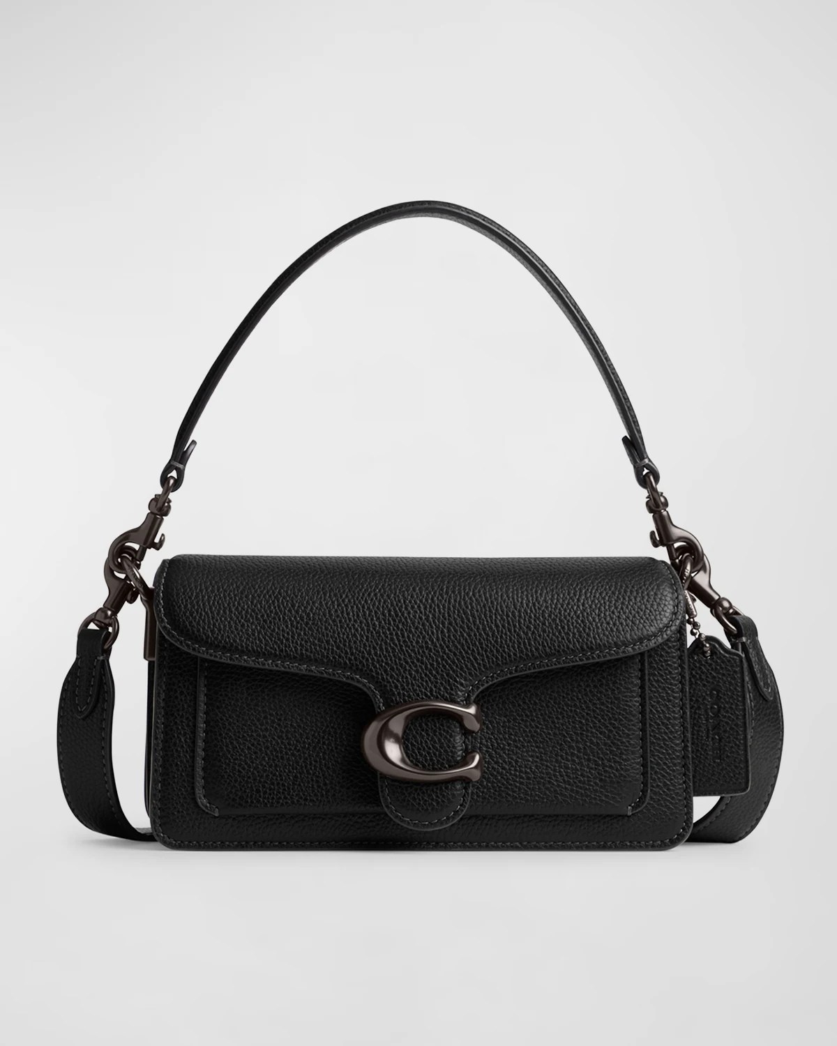 Coach Tabby Pebbled Leather Shoulder Bag Neiman Marcus