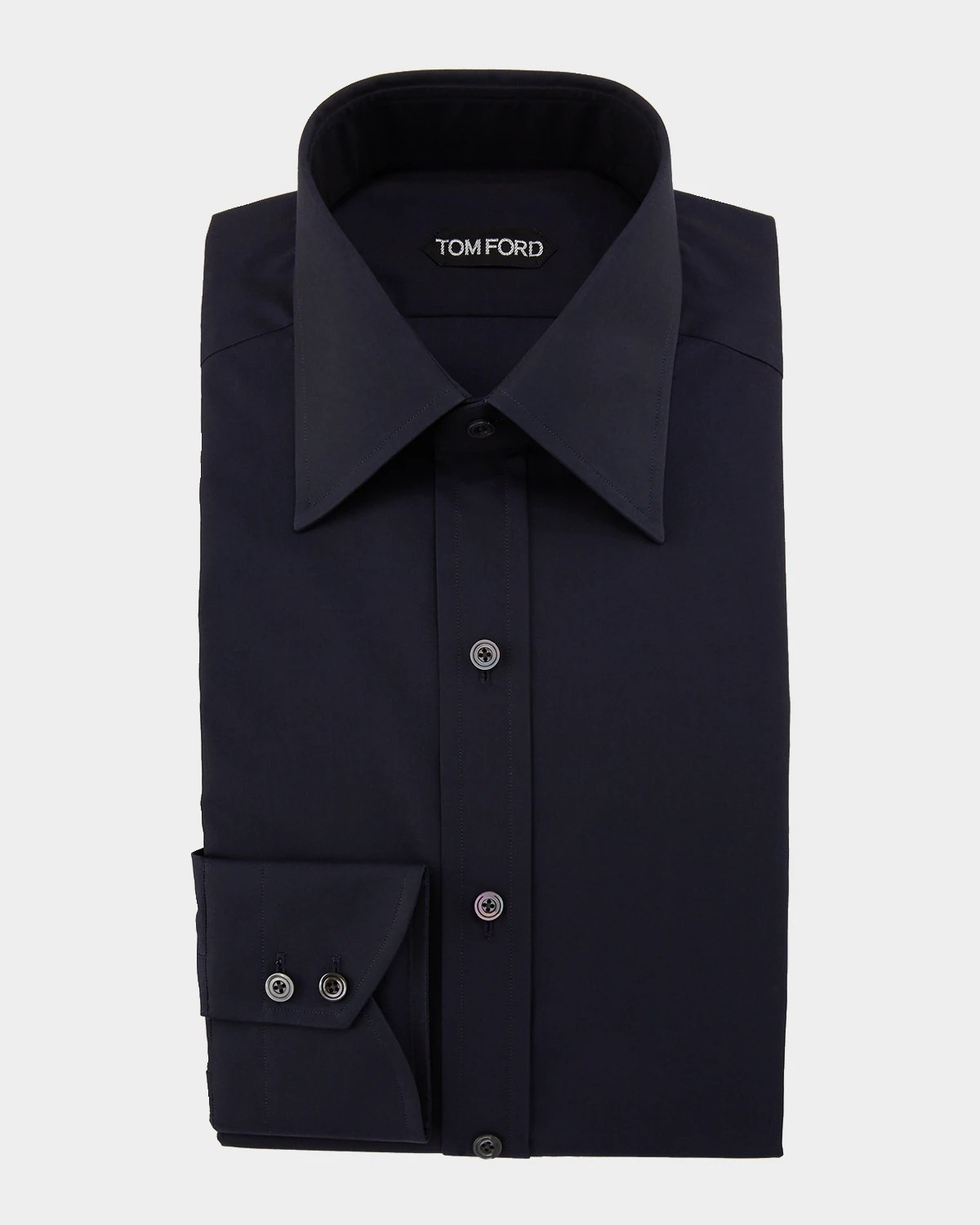 TOM FORD Men's Tonal Graph Check Dress Shirt Neiman Marcus