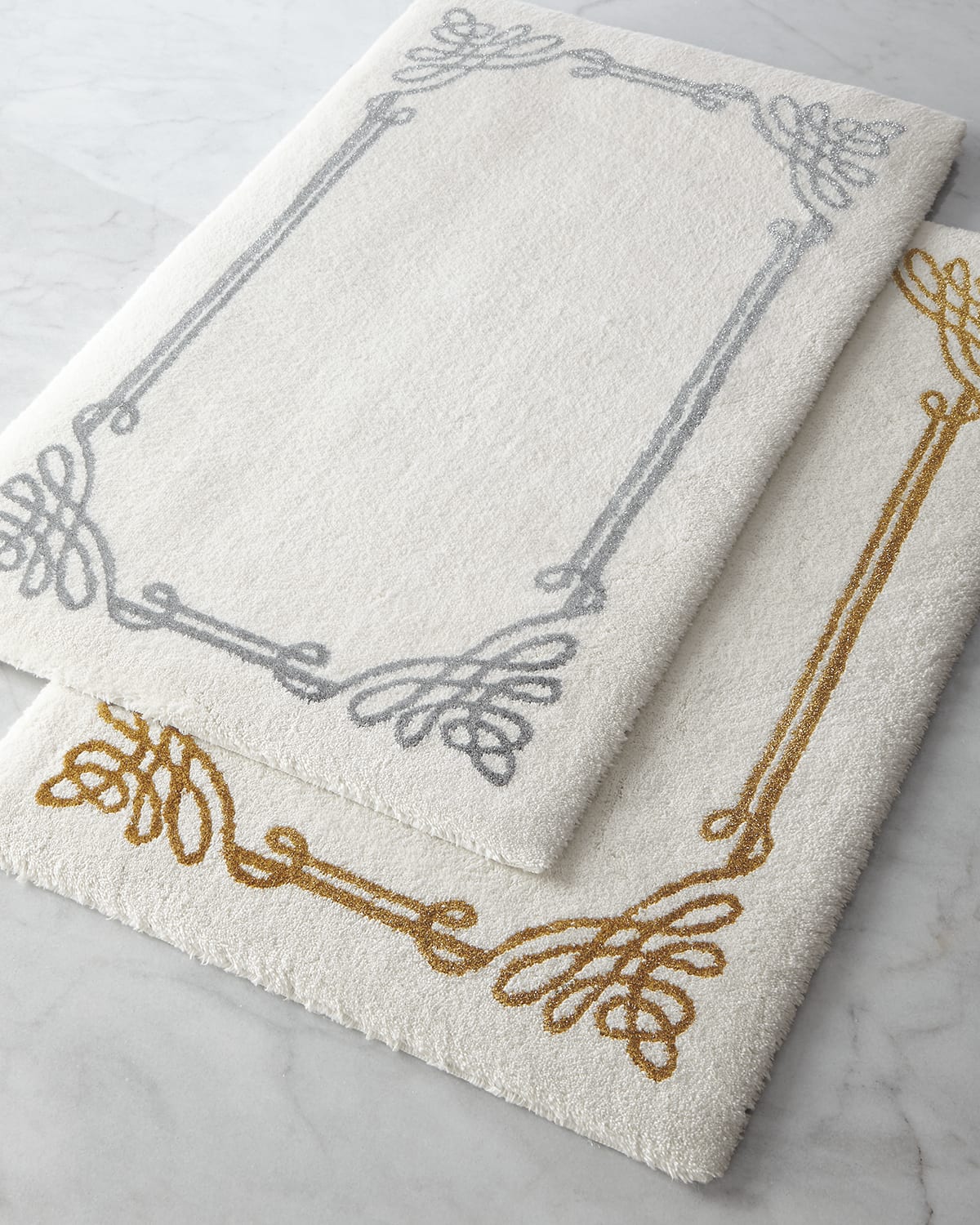 Graccioza Damask Bath Rug Neiman Marcus
