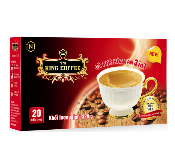 KingCoffee King coffee 3 in 1 instant Box 20 sachets (E/E)