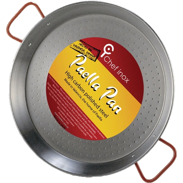 Chef Inox Carbon Steel Paella Pan 650mm CS868 Nisbets