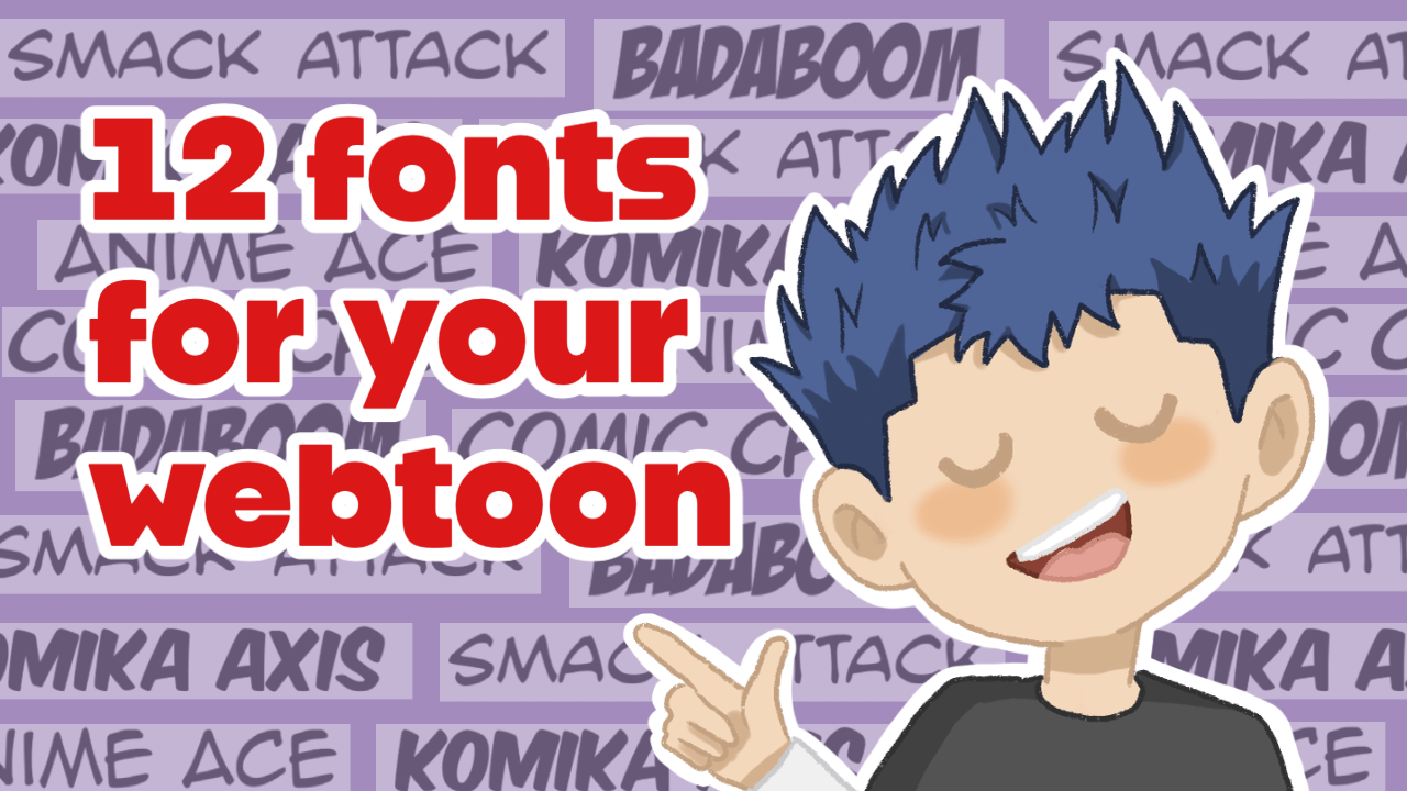 Las 12 mejores fuentes para webtoons y manga Studio de Lemoon