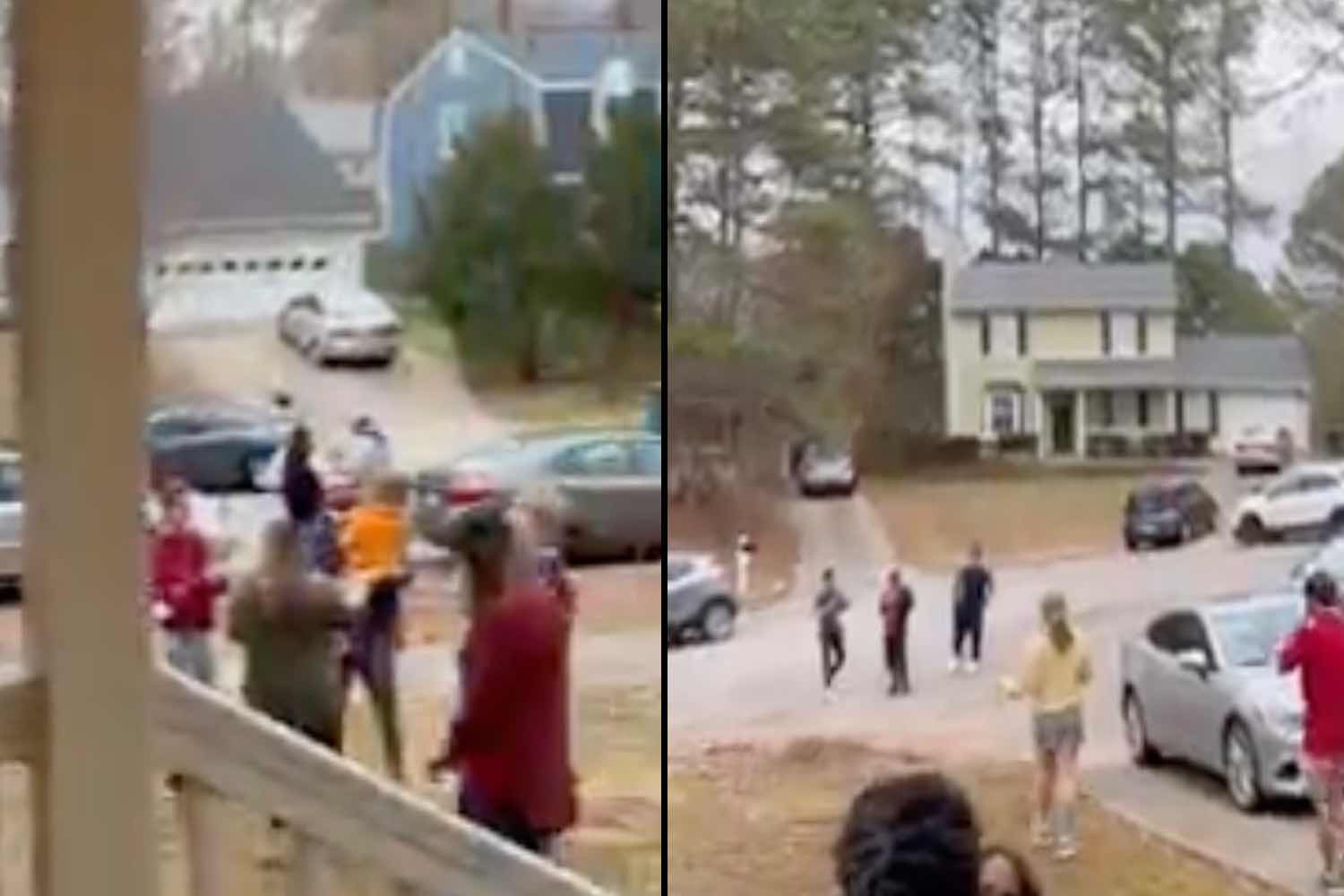 How insane is the real estate market? Watch the massive crowd in