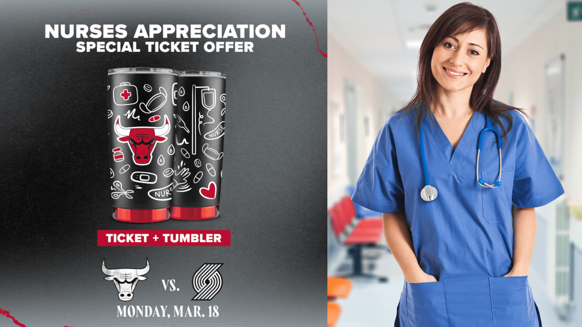 Chicago Bulls Nurse Discount Tickets and Special Recognition