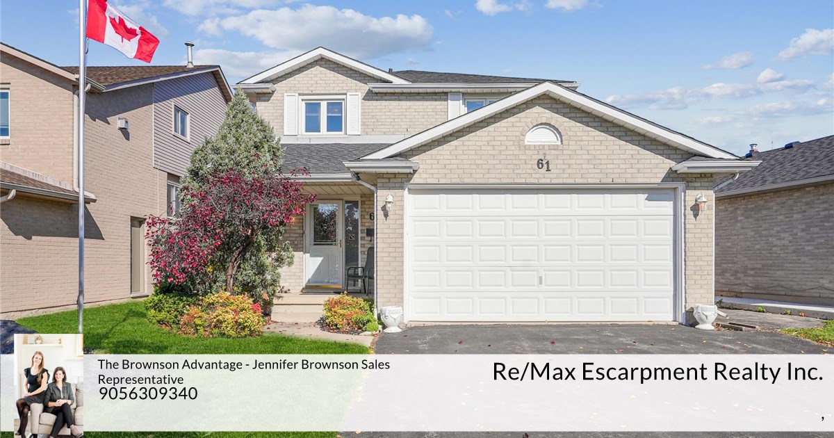 61 Mistywood Drive, Stoney Creek, ON L8J 2N7