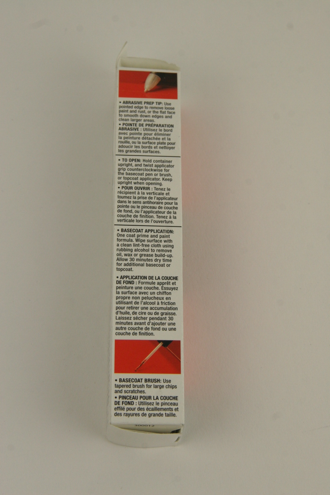 OEM Ford Touch Up Paint Vermillion Red Paint Code E4 PMPC195006470A + Clear Coat