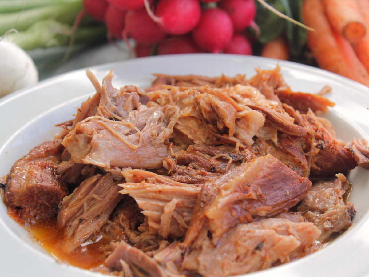 Pulled pork i slowcooker