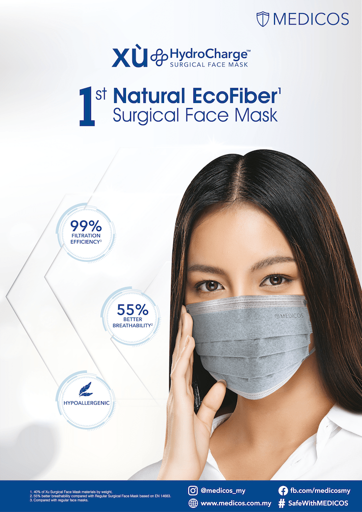 MEDICOS Introduces the 1st Natural EcoFiber Surgical Face Mask in Malaysia Pamper.My