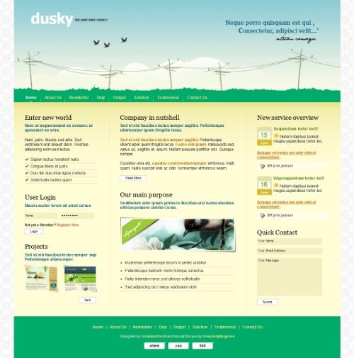 6 psd xhtml templates Paperblog