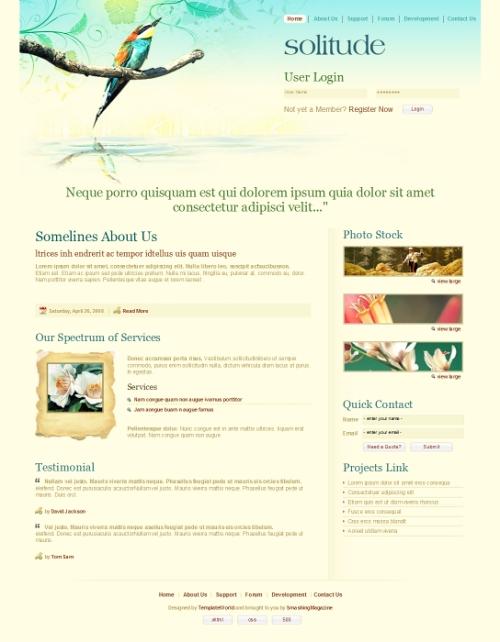 6 psd xhtml templates Paperblog