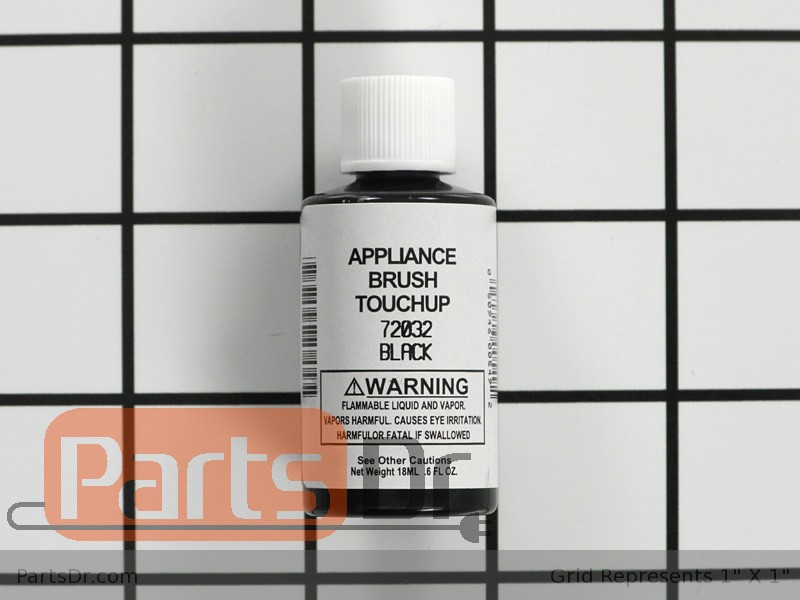 72032 Whirlpool Black Appliance Touch Up Paint Parts Dr