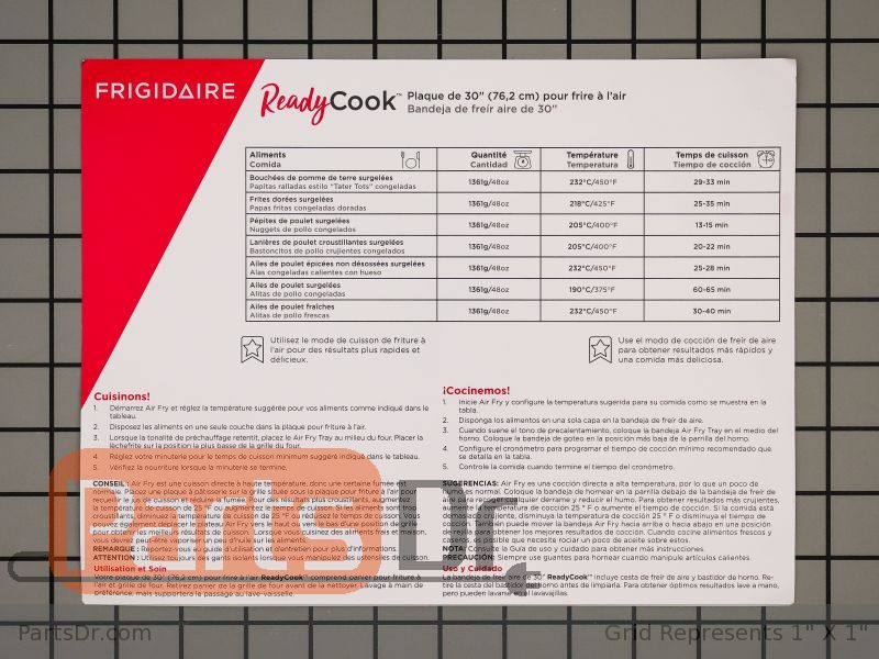 FRIGPEREAFT - Frigidaire Air Fryer Tray (Stainless) | Parts Dr