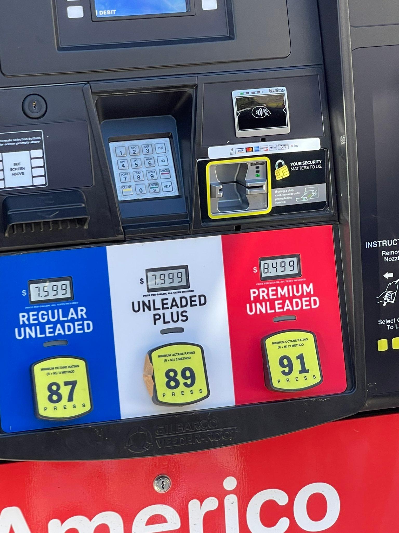 7.5 gas. Fuck PedoJoe The Donald America First!