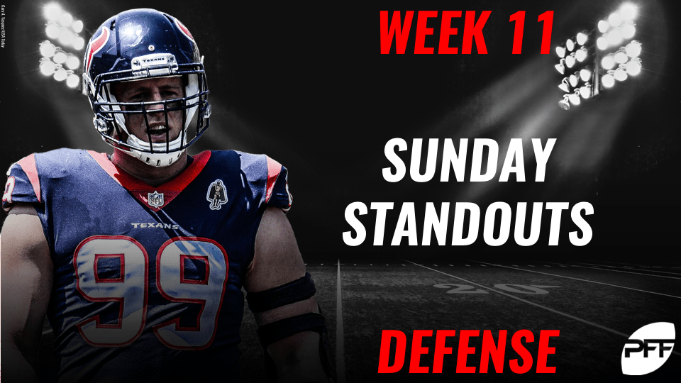NFL Week 11 Sunday Standouts Defense NFL News, Rankings and