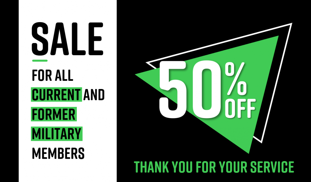PFF launches new 50 off military discount to all current and former