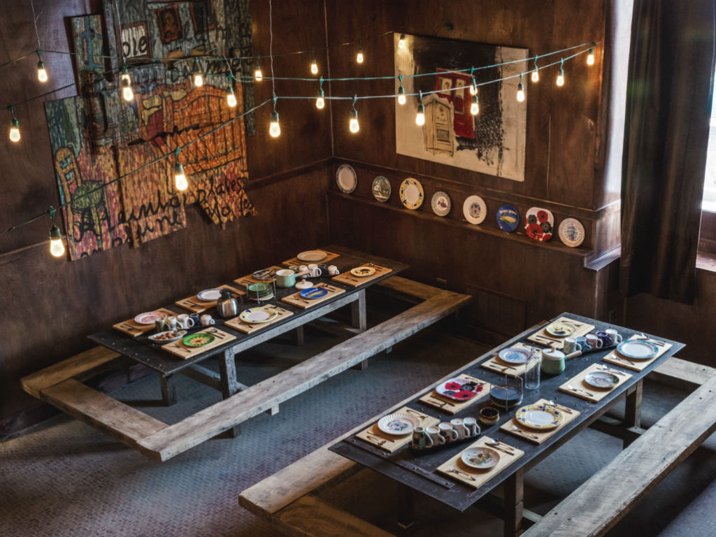 William Street Common Indoor beer garden, flat tipping Philly