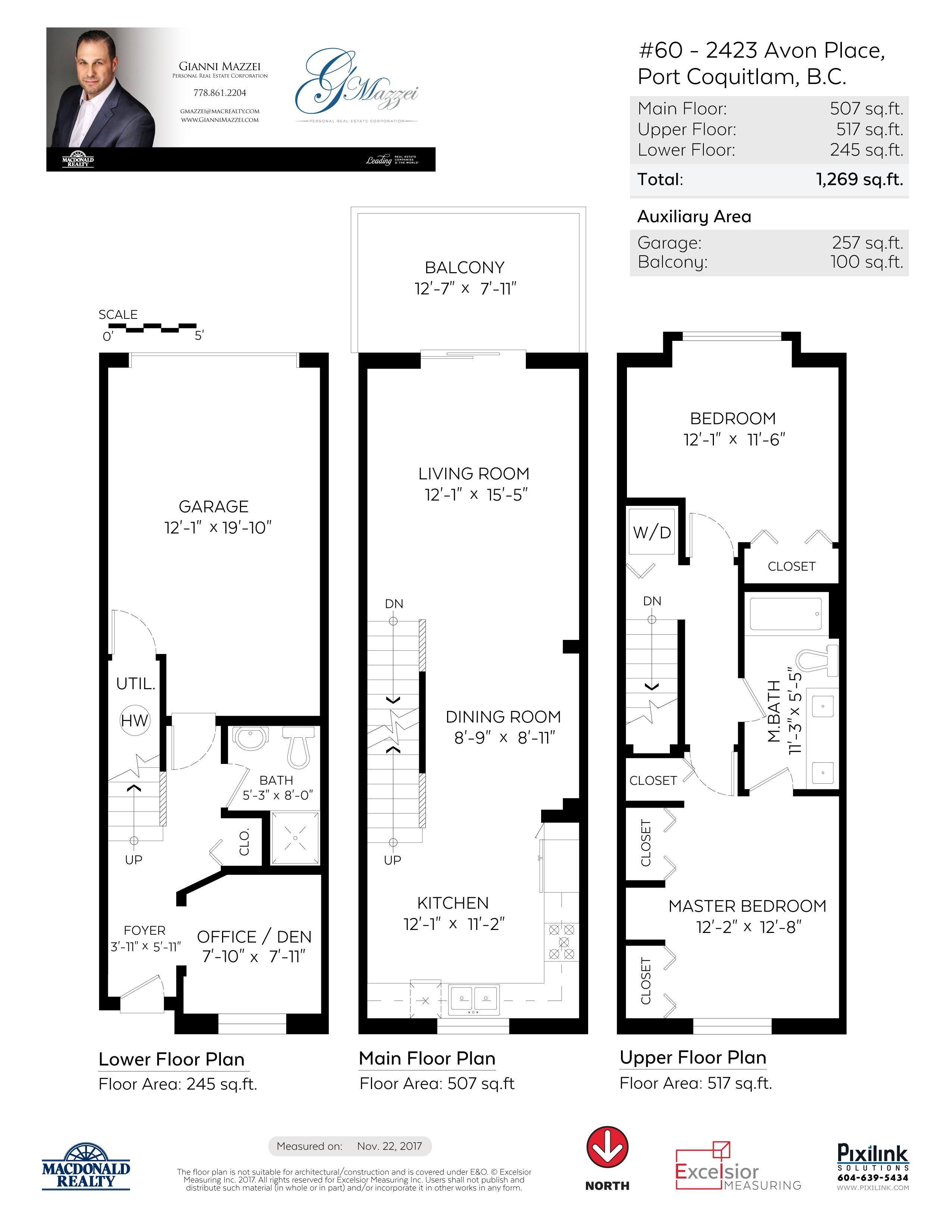 60 2423 Avon Place, Port Coquitlam Virtual Tour & Floor Plan SOLD