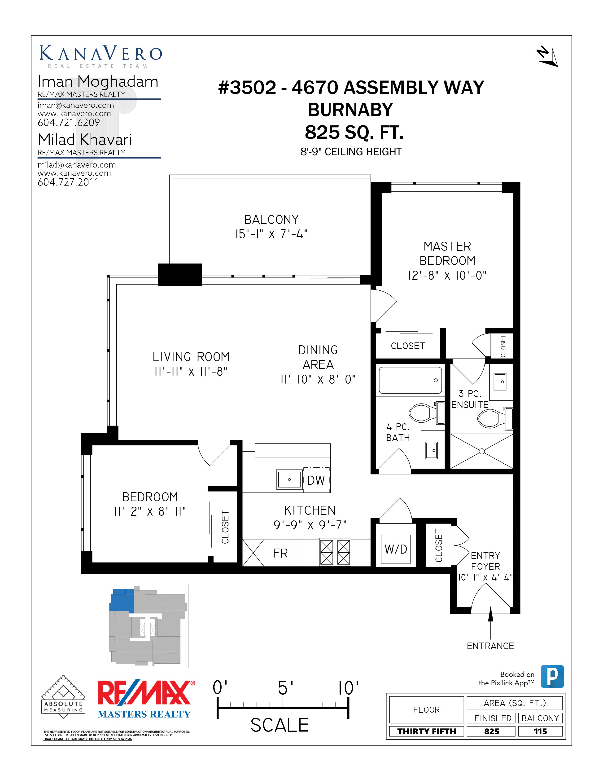 3502 4670 Assembly Way, Burnaby HD Photos & Floor Plan Iman