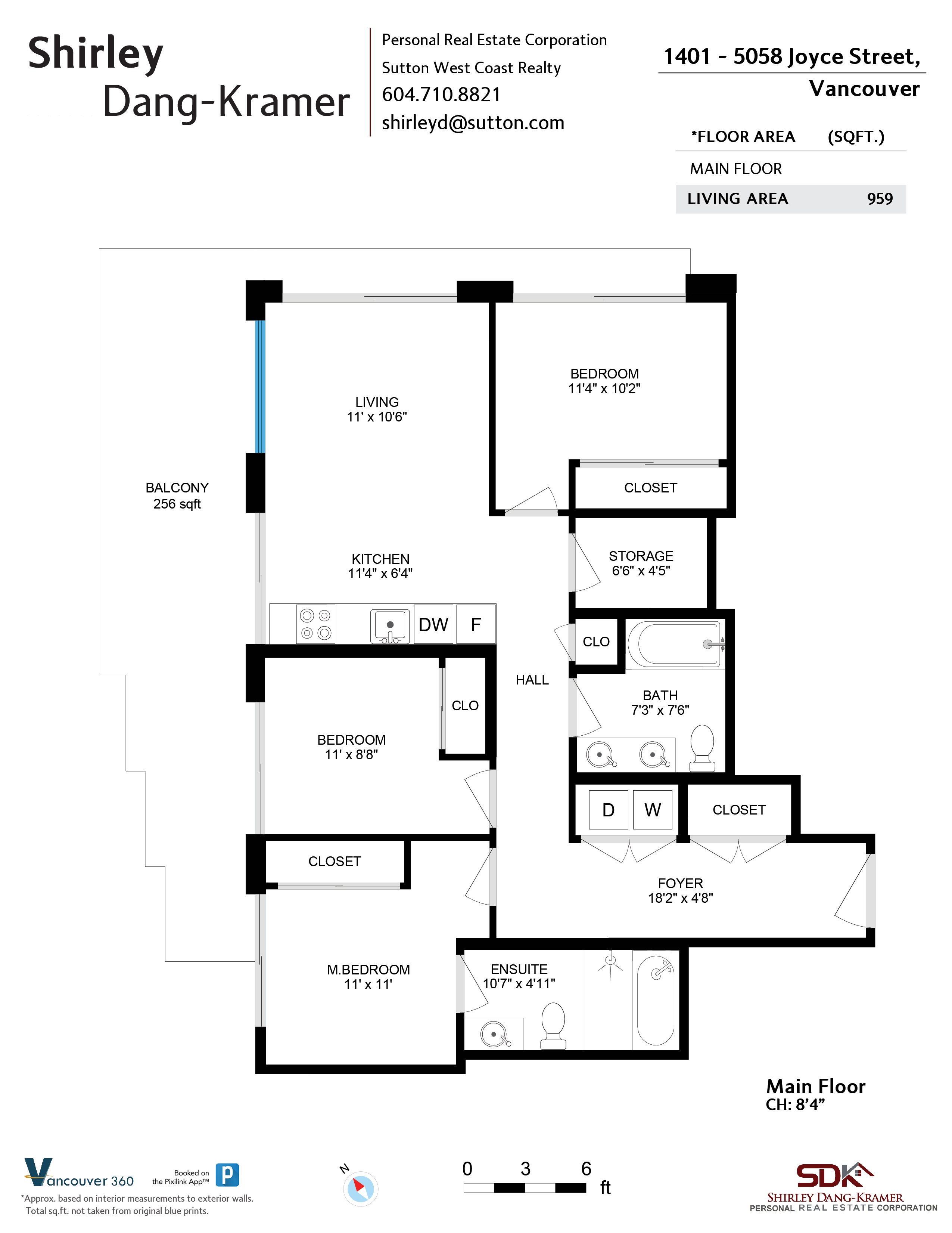 1401 5058 Joyce Street, Vancouver Floor Plan Shirley DangKramer