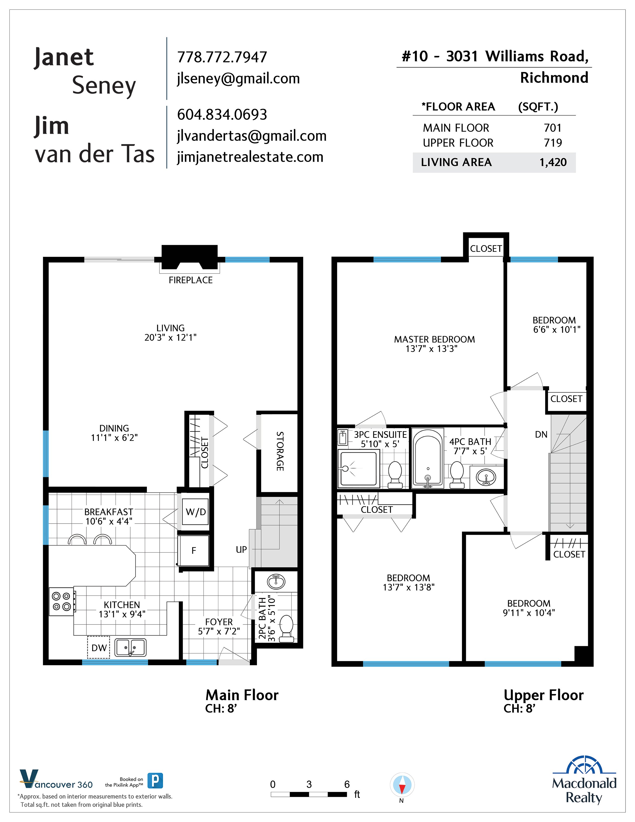 10 3031 Williams Road, Richmond Virtual Tour & Floor Plan SOLD by