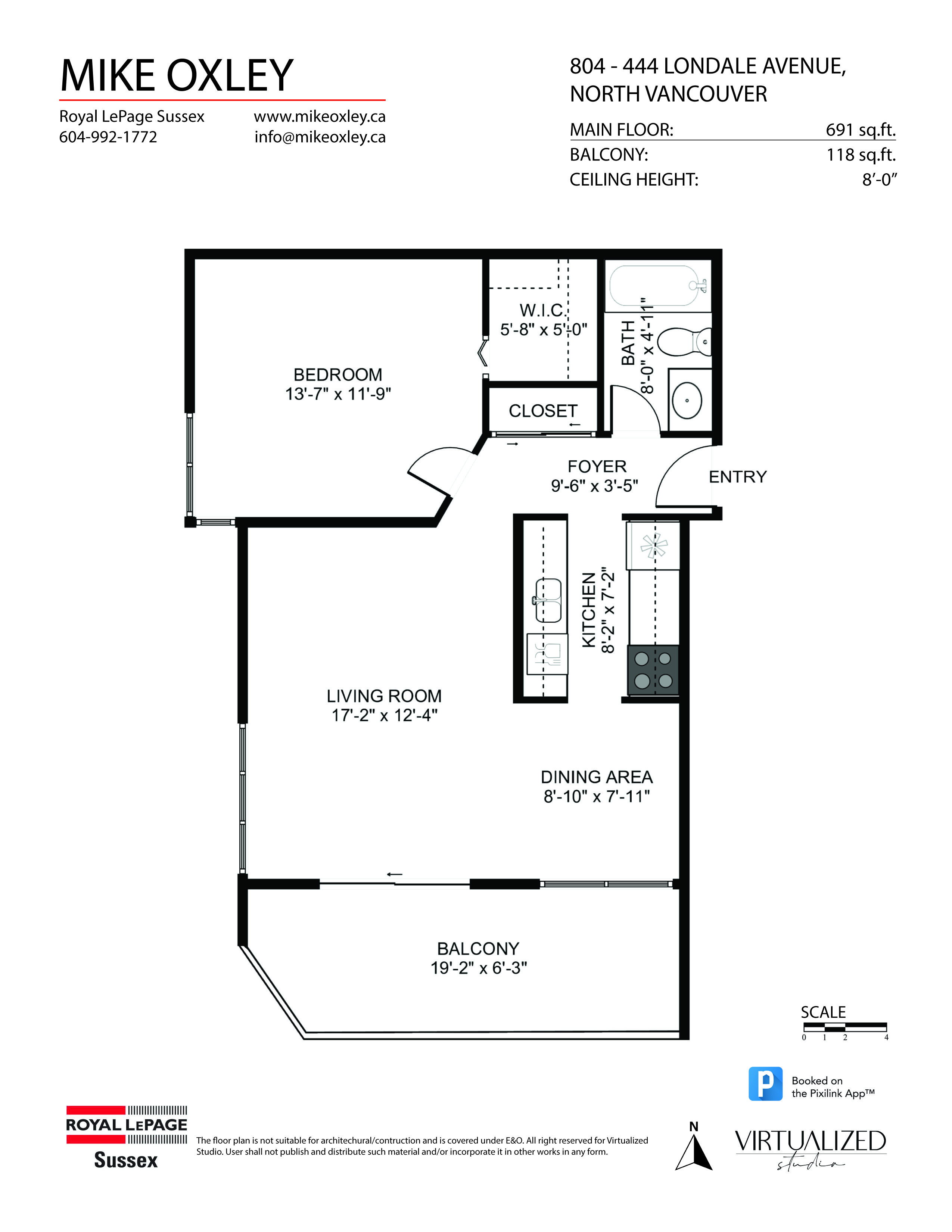 804 444 Lonsdale Avenue, North Vancouver HD Photos & Floor Plan