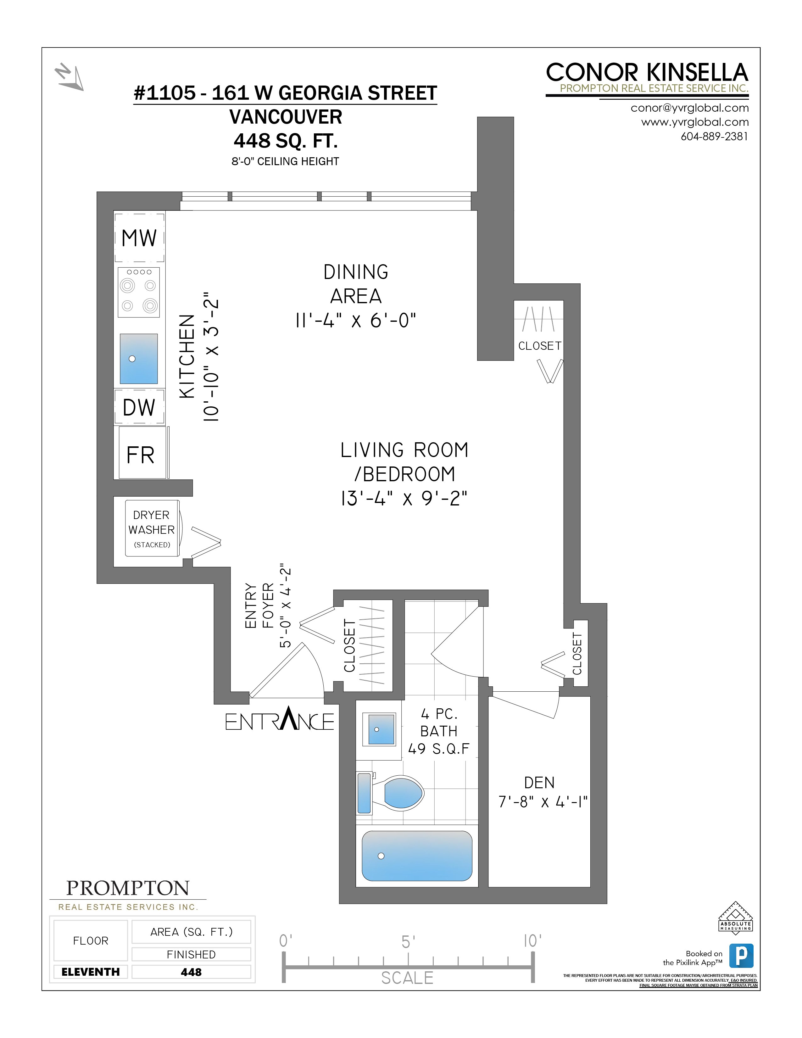 1105 161 W Street, Vancouver Floor Plan SOLD by Conor Kinsella
