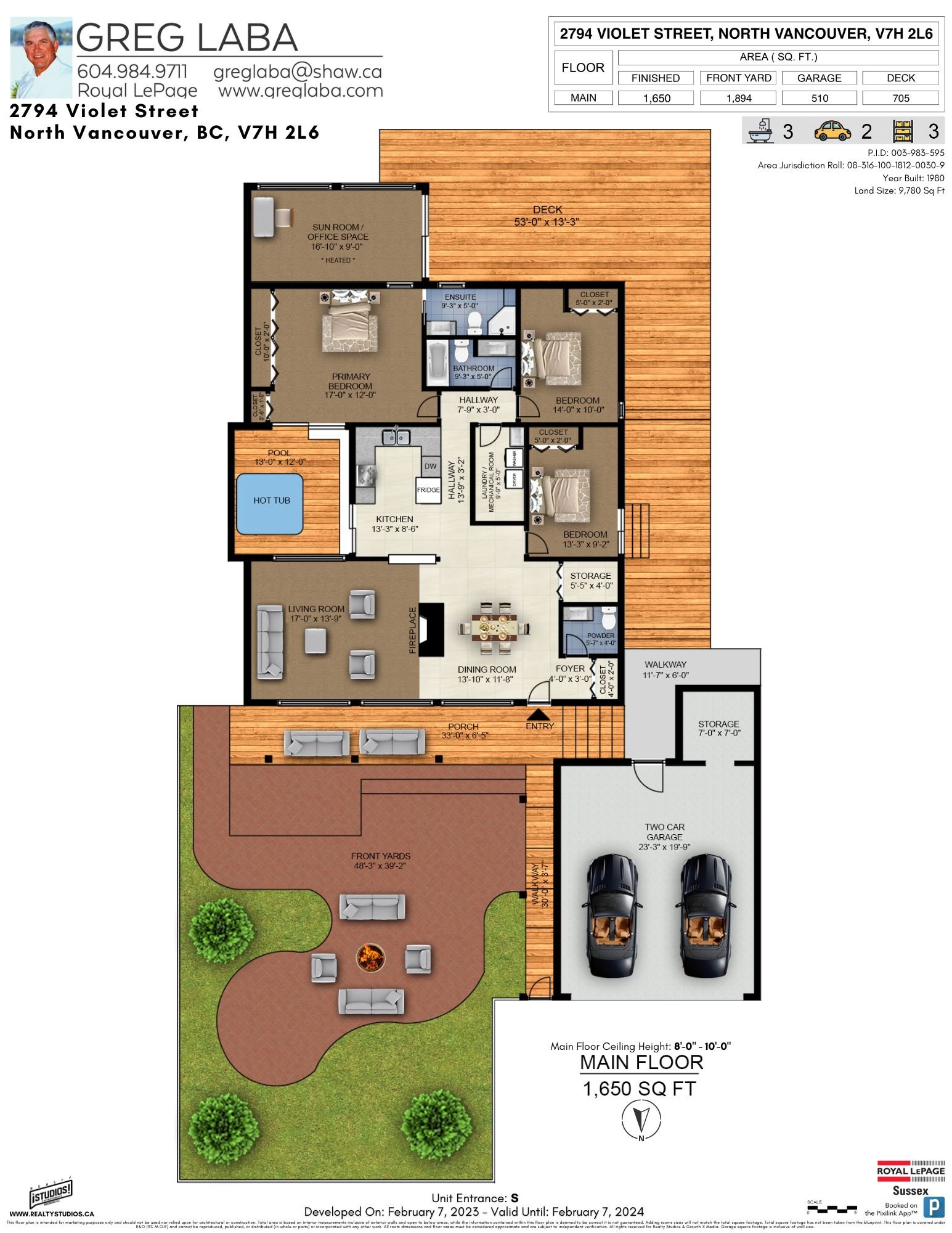 2794 Violet Street, North Vancouver Virtual Tour & Floor Plan SOLD by Greg Laba