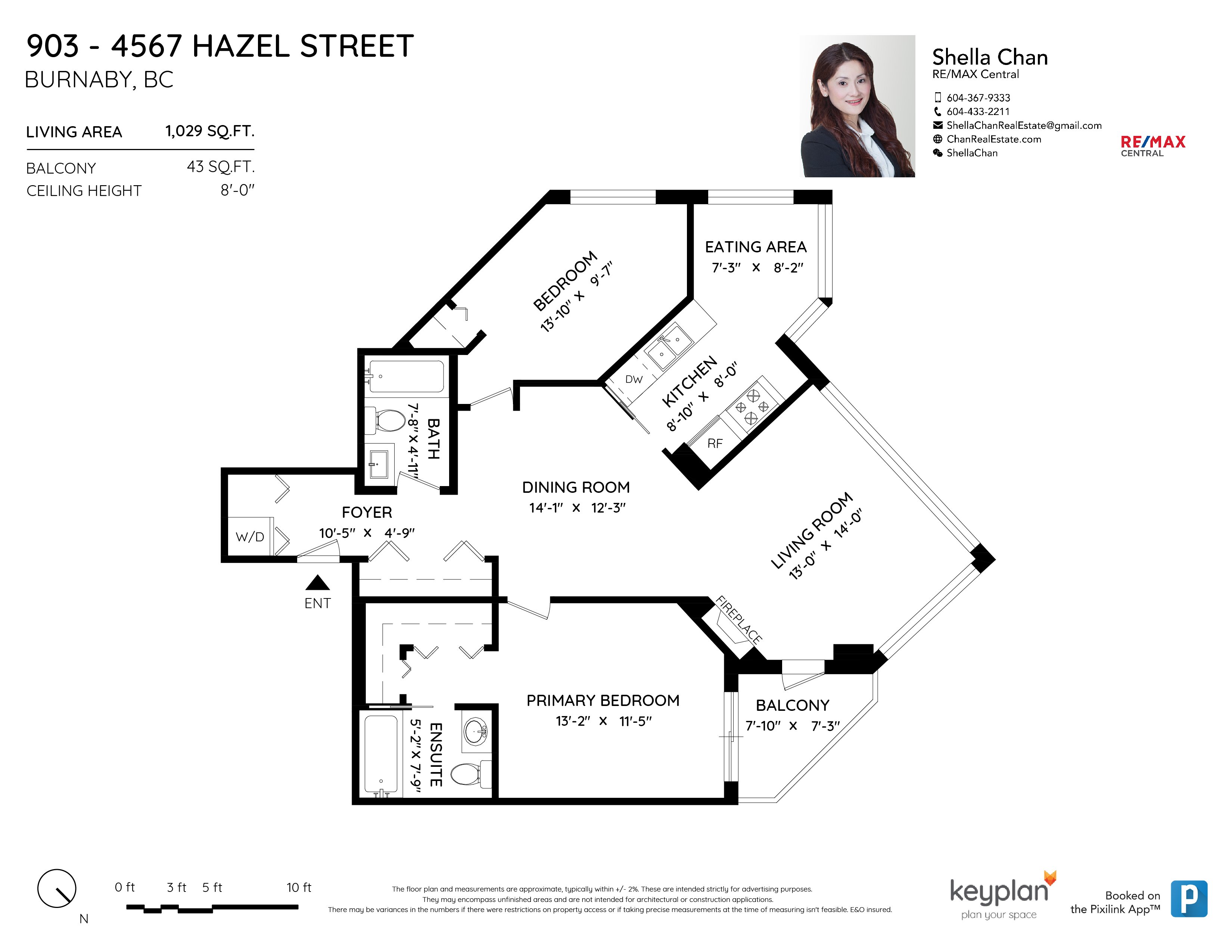 903 4567 Hazel Street, Burnaby Virtual Tour & Floor Plan SOLD by