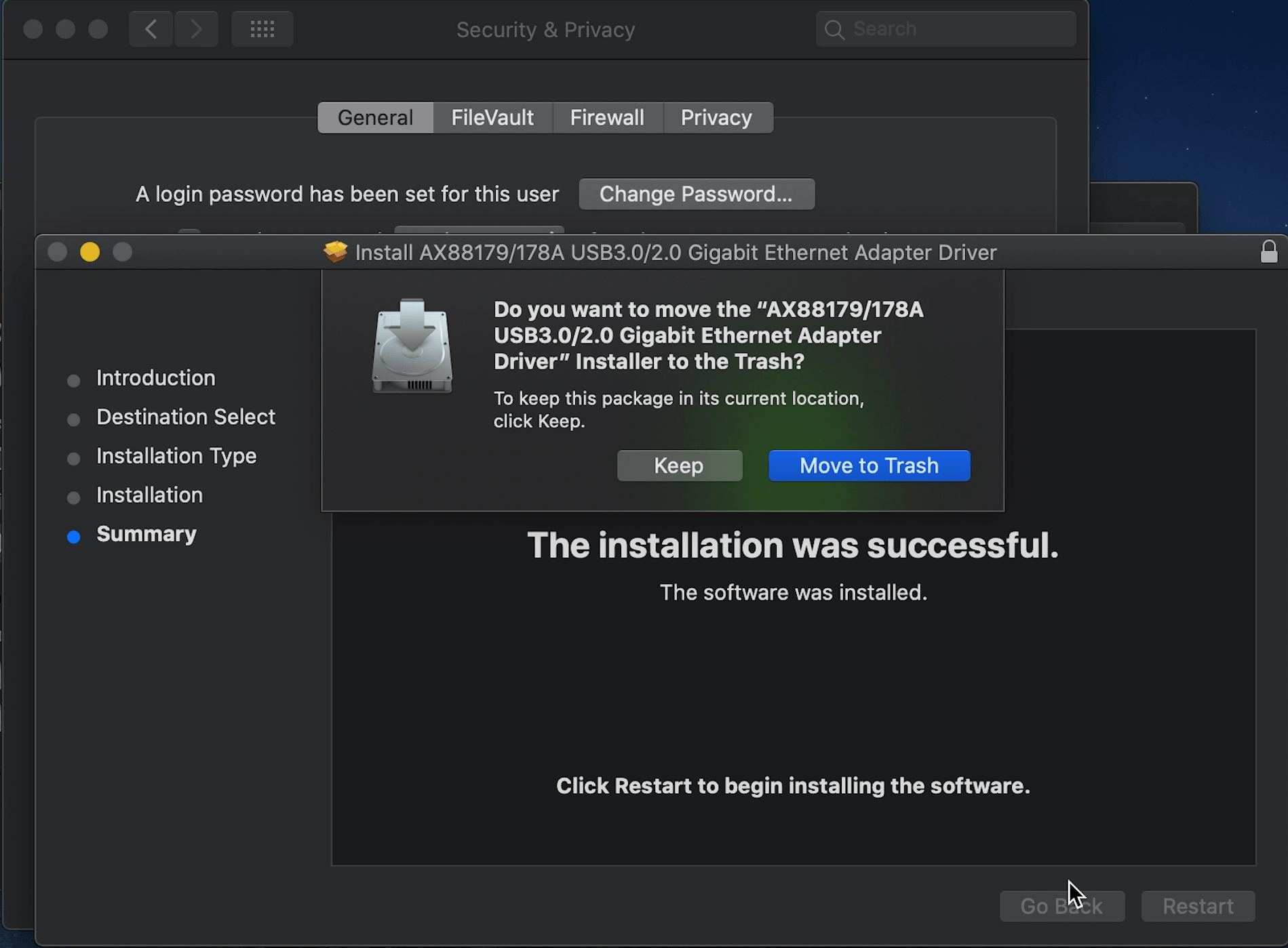 [macOS] 10.15 Catalina 更新後に USB イーサネットアダプタが機能しなくなった時の対処方法