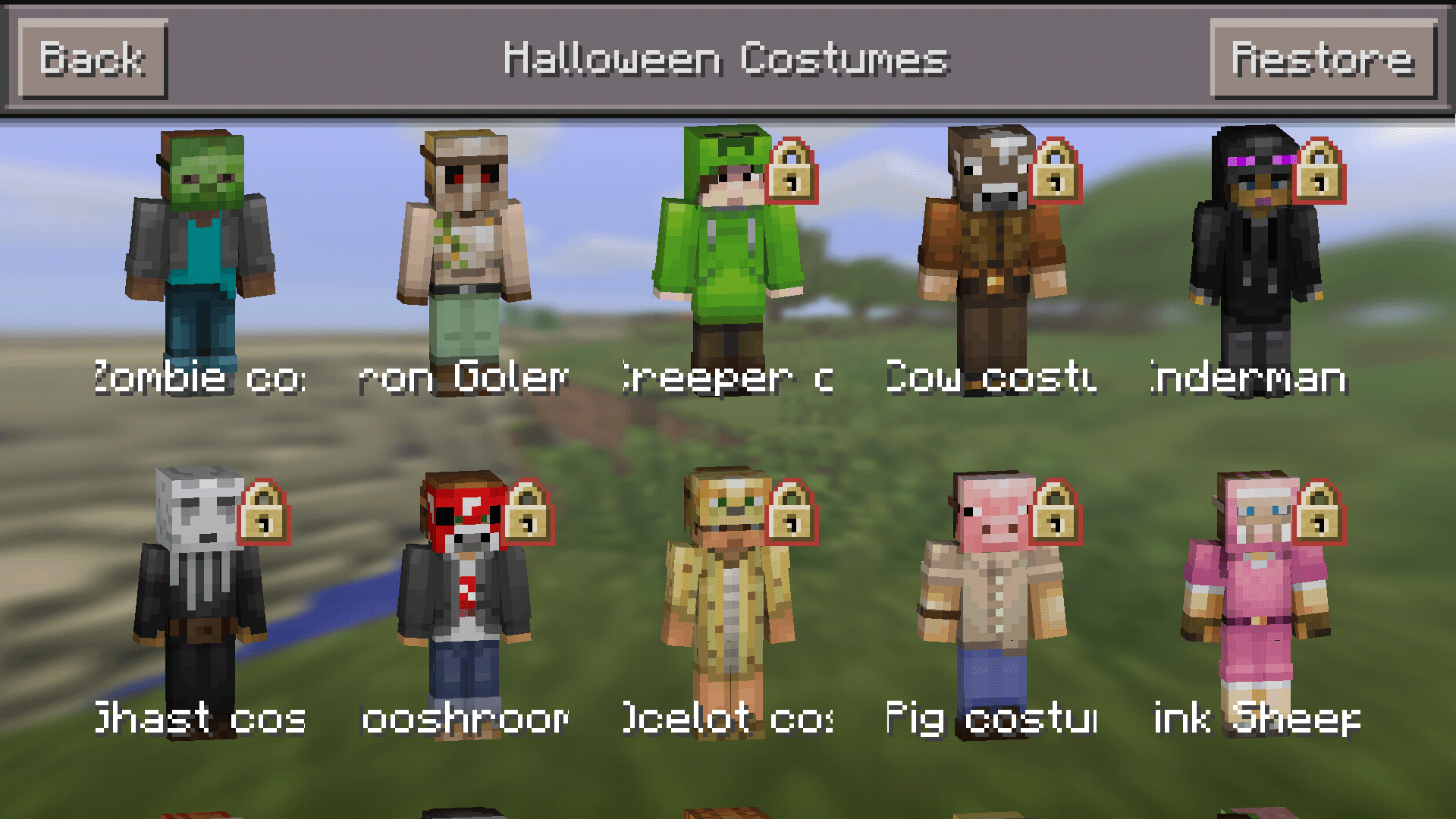 Minecraft Pocket Edition gets spooky new costumes in surprise