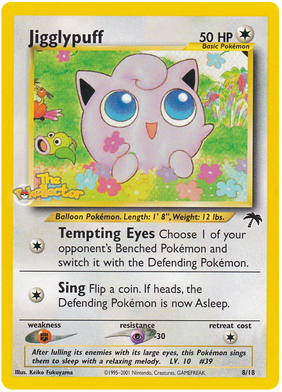 Jigglypuff Southern Islands 8 Pokemon Card