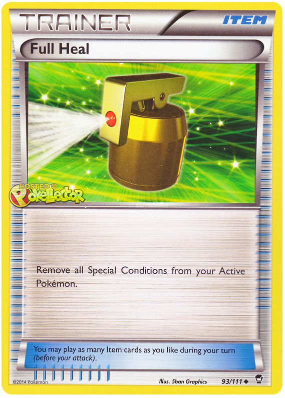 Full Heal Furious Fists 93 Pokemon Card