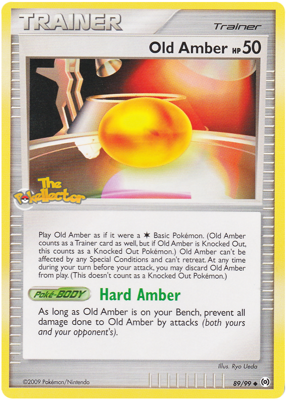 Old Amber Platinum Arceus 89 Pokemon Card