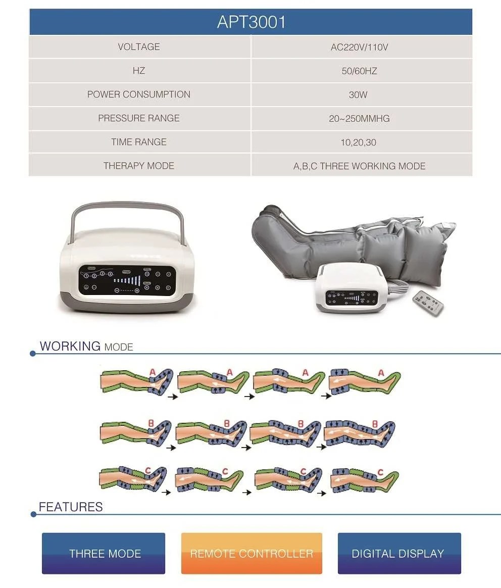 Air pressure Therapy system, lymphatic drainage machine for · Renee