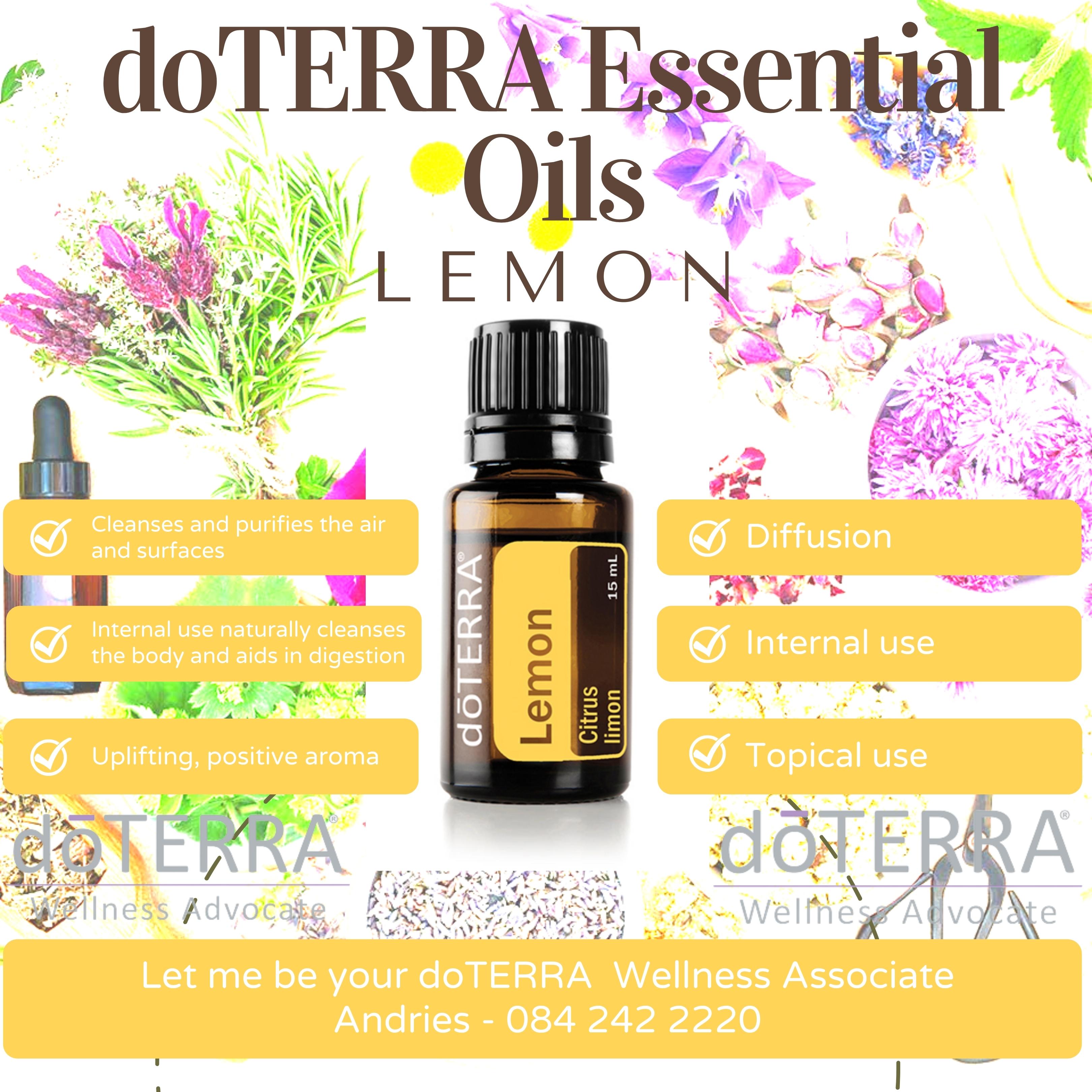 Lemon 15 ml doTERRA Essential Oils · Kimberley Online Store