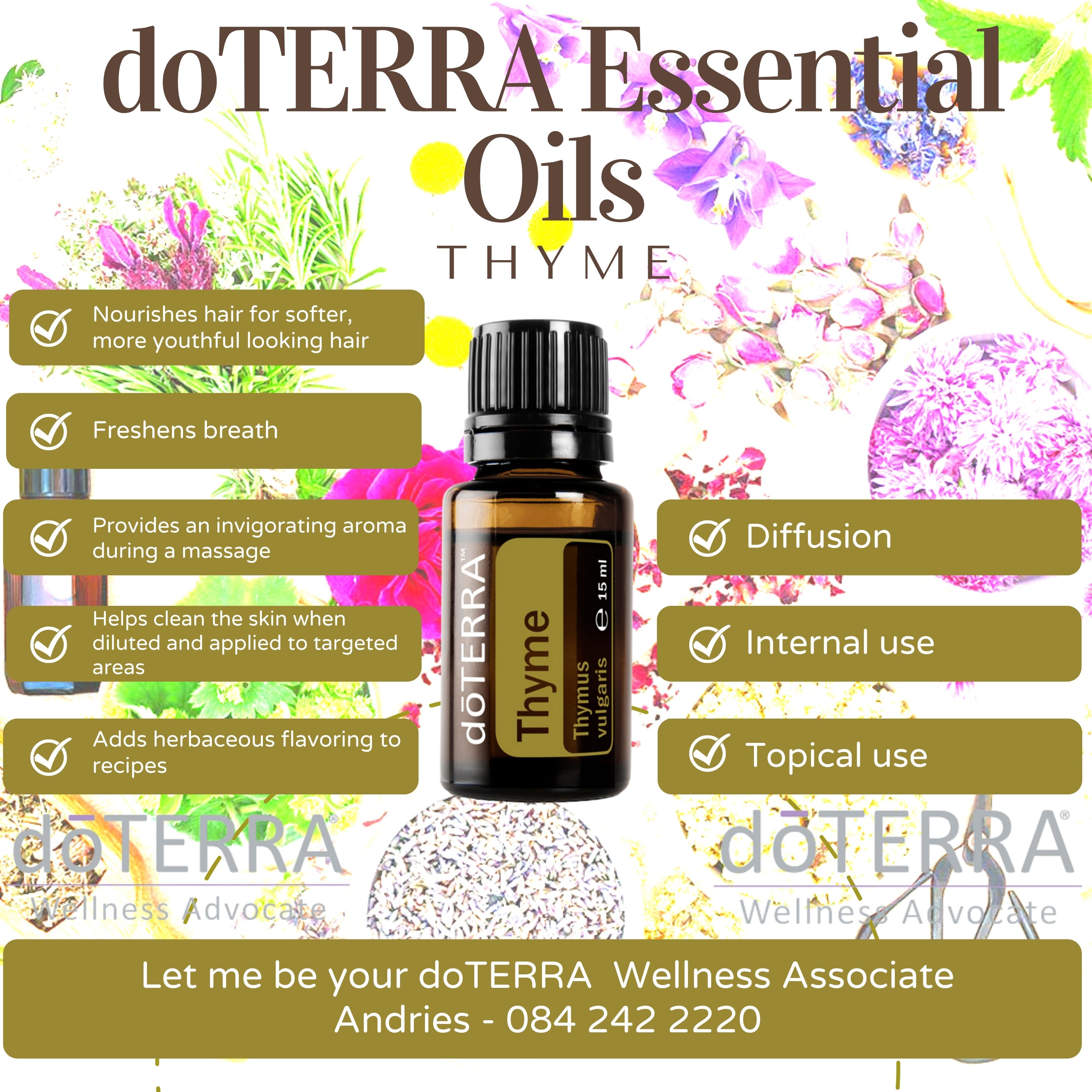 Thyme 15 ml doTERRA Essential Oils · Kimberley Online Store
